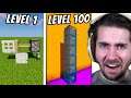 Minecraft Cursed Builds From Level 1 to Level 100