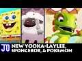 New Yooka-Laylee, Spongebob Rehydrated, Pokemon Sword & Shield