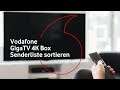 Vodafone GigaTV 4K Box - Senderliste sortieren | #tvhilfe