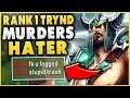 #1 TRYNDAMERE WORLD VS. TOXIC HATER IN HIGH-ELO (INSANELY CLOSE GAME) - League of Legends