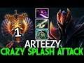 ARTEEZY [Dragon Knight] Crazy Splash Attack Carry Raid Boss 7.25 Dota 2