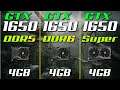 GTX 1650 vs. GTX 1650 GDDR6 vs. GTX 1650 Super