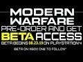 Possible Call of Duty Modern Warfare Beta Date Leaked? Call of Duty Modern Warfare Multiplayer Beta