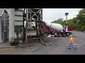 Concrete plant: Loading trucks and plant silos