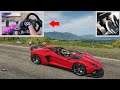 Drifting the Lamborghini Aventador J (1500hp) | Forza Horizon 4 (Pro Steering Wheel Gameplay)