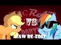 [Raw Re-Edit] Epic Rap Battles of Ponyville: Applejack VS Rainbow Dash