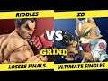 The Grind 148 Losers Finals - Riddles (Kazuya) Vs. ZD (Fox, Wolf, ROB) SSBU Smash Ultimate