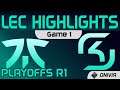 FNC vs SK Highlights Game 1 Playoffs R1 LEC Spring 2021 Fnatic vs SK Gaming by Onivia