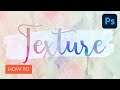How to Apply Texture to Text in Photoshop | Photoshop Tutorial