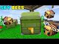 Sky Bees #3 - Finally We Learn something new & Spawn Vanilla Bees | Minecraft Java in Hindi