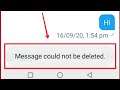 Twitter Fix Message could not be deleted problem solve