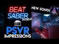 Beat Saber NEW FREE SONG (FitBeat) | PSVR First Impressions