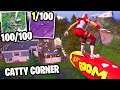 I Got 100 Fans to Compete by ONLY Landing at CATTY CORNER!