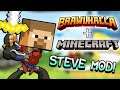 Steve from Minecraft in Brawlhalla! (Ronin Koji Crossover Mod)
