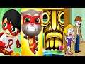 Tag with Ryan vs Talking Tom Hero Dash vs Temple Run 2 vs Clue Hunter Gameplay