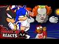 Sonic & Shadow Reacts To Pennywise Vs Groot - Cartoon Beatbox Battles!