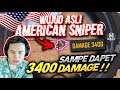 WUJUD ASLI AMERICAN SNIPER !! PERANG TERUS SAMPE DAPET 3400 DAMAGE !!! - PUBG MOBILE INDONESIA