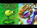 Evolution Of Plants Vs. Zombies Games 2009-2021