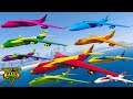 GTA V Crazy Amazing Colored Every Cargo Planes Best Extreme Longer Crash and Fail Compilation