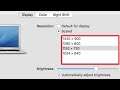 How To Change & Set Display Resolution | Default To Scaled Display Settings in MacBook Pro, Air