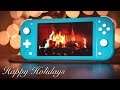 Nintendo Switch Yule Log with Holiday Christmas Music Instrumental (4K Loop) | Raymond Strazdas