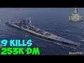 World of WarShips | Musashi | 9 KILLS | 253K Damage - Replay Gameplay 1080p 60 fps