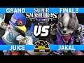 Smash Ultimate Tournament Grand Finals - Juice (Falco) vs Jakal (Wolf) - CNB 207