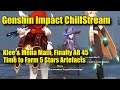 AR 45 Klee & Mona Main, Time to Farm 5 Star Artefacts - Genshin Impact Chill Stream