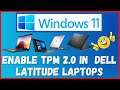 How to Enable TPM 2.0 in the BIOS of DELL Latitude Laptop | Active TPM 2.0 DELL Latitude #2021