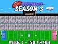 Tecmo Super Bowl (1993 ROM) Week 7 IND VS MIA (Tecmo Tuesday - Season 3, Episode 6)