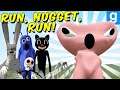 WHO CAN CATCH THE NUGGET?! (Garry's Mod Sandbox) Trevor Henderson Monster Chase!