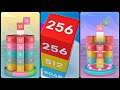 Merge Tower 3D: 2048 block game Gameplay (Android/Puzzle)