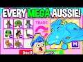 Trading EVERY *MEGA AUSSIE EGG PET* In Adopt Me AT ONCE!! Roblox Adopt Me Trading MEGA FROST DRAGON?