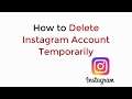 How to Delete Instagram Account Temporarily Mobile UPDATED