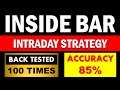 Intraday Trading Strategy For Beginners | Working Professionals | Inside Candle Trading Strategy