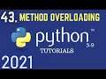 Python 3.9 Tutorials: Method Overloading In Python | Types Of Polymorphism | Polymorphism |