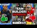 RANKING The BEST Offensive Team Builders in Madden 21 Ultimate Team (Tier List)