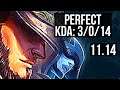 TWISTED FATE vs LISSANDRA (MID) | 3/0/14, 600+ games, 1.0M mastery | KR Master | v11.14