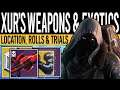Destiny 2 | Xur's NEW Weapons & Armor! - Weapon Rolls, New Exotics, Xur Location & Trials | 10 Sept