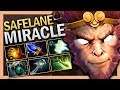 Dota 2 Pro Safelane Monkey King by Miracle 7.22 Gameplay ROAD TO TI11