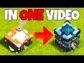 GEM TO MAX! Town Hall 1 to 13! Clash of Clans Gem rush!