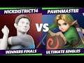 S@X 425 Winners Finals - NickDistrict14 (Wii Fit) Vs. PawnMaster (Young Link) SSBU Smash Ultimate