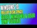 How To Delete Windows Temp Folder & User Temp Folder PC Tutorial | Free Up Disk Space