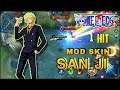 MLBB|Mod Skin Hắc Cước-Sanji Đầu Bếp Băng Mũ Rơm (One Piece) Full Hiệu Ứng|Jin Moba