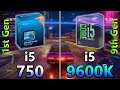 Core i5 750 (1st Gen) vs Core i5 9600K (9th Gen) | PC Gaming Benchmark Test