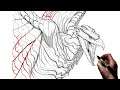 How To Draw Rodan | Step By Step | Godzilla