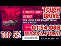 [TouchDrive] Asphalt 9 | CAR HUNT RIOT | MAZDA FURAI | 01:54.088 | TOP 5%