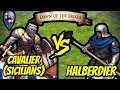 89 (Sicilians) Cavaliers vs 200 Halberdiers (Total Resources) | AoE II: Definitive Edition