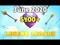 Legend League Edrags & QC Hogs | June 7, 2020 | 5300+ Trophies! | Clash of Clans | Raze