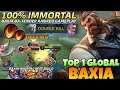 Nonstop Rotation! Top 1 Baxia Batender Meta Tank With Execute | Top 1 Global Baxia | Mobile legends